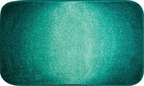 Grund Badteppich 100% Polyacryl, ultra soft, rutschfest, ÖKO-TEX-zertifiziert, 5 Jahre Garantie, MOON, Badematte 60x100 cm, petrol