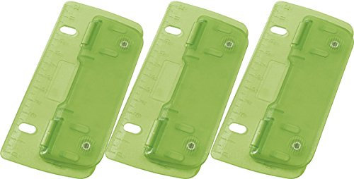 Wedo Tragbarer Locher, mobiler Doppellochstanzer mit 12 cm Skala