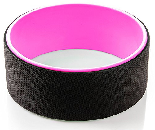 Yoga Wheel | METEOR | Yoga Rad geeignet für Asanas Übungen | Trainingsgerät | Pilates Trainingsrolle (Rosa)