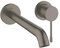 GROHE Essence | Badarmatur - 2-Loch-Waschtischbatterie | hard graphite gebürstet | 19967AL1