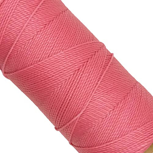 LINHASITA, Garnspule, gewachst, 100 g / 170 Meter, Dicke: 1 mm, Polyester, Makramee-Garn, 30 Farben 170 metros / 100 gr gum pink