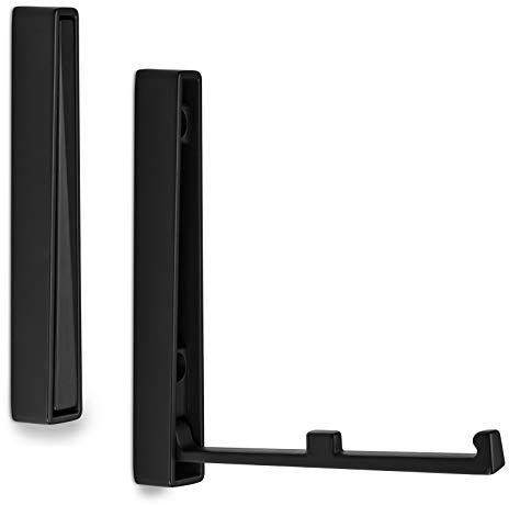 SOTECH Gancio Appendiabiti 120 x 16 x 15 mm Pieghevole | Montaggio a Superficie BARI nero Porta-Cappotti