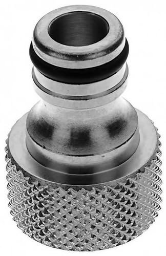 Raccord de tuyau en métal 5/8 pour adaptateur de nettoyage, double mamelon, cônes, embouts de robinet, par exemple Gardena, etc. Nettoyage de la conduite de boissons