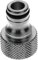 Raccord de tuyau en métal 5/8 pour adaptateur de nettoyage, double mamelon, cônes, embouts de robinet, par exemple Gardena, etc. Nettoyage de la conduite de boissons