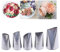 FantasyDay Douilles Pâtisserie, 5 Pièces Poche à Douille Accessoires de Décoration en Acier Inoxydable 304 - Décoration de Gâteaux pour Tarte, Biscuit, Pâtisserie, Bonbon, Gâteau, Cupcakes et Cookies