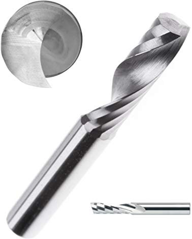 Corintian VHM Einzahnfräser Spiralfräser Holzfräser Einschneidig - Ø 4mm, für Holz und Kunststoff