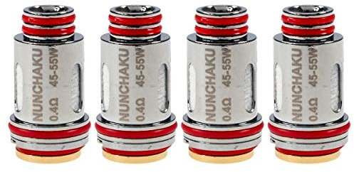 Uwell Nunchaku Coils (0,4 Ohm), DL FeCrAl Verdampferköpfe für e-Zigarette, 4 Stück
