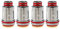 Uwell Nunchaku Coils (0,4 Ohm), DL FeCrAl Verdampferköpfe für e-Zigarette, 4 Stück