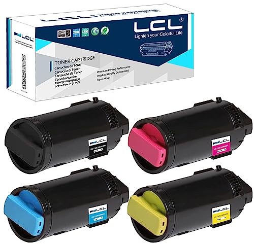 LCL Kompatibel Tonerkartusche VersaLink C605 C600 C600N C600DN 106R03899 106R03896 106R03897 106R03898 (4Pack KCMY) Ersatz für Xerox VersaLink C600 C600DT C600DX C600DXF C600DXP C600N C605