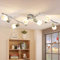 Depuley 6 Flammig DeckenStrahler Wohnzimmer mit E14 Fassung Schwenkbar (Glühbirne nicht inkl.), LED Moderne Deckenleuchten Warmweiß, Arm 47.64in für Büro Esszimmer Küche Schlafzimmer Studio