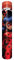 Miraculous Brand Metallic Tubular Pencil Sharpener Case with 12 Colors & Sharpener, Red