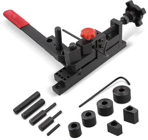 ABN Mini Rod Bender Metal Bending Tool, Universal Bending Machine for Clamp, Hook, Coil - Wire, Flat Round Stock, Tubing