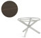 Sonnenpartner Gartentisch Base-Spectra rund Ø 134 cm Aluminium Silber Tischsystem Compact HPL struktura-anthrazit 80050560