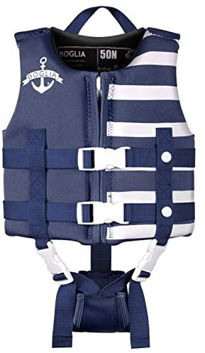 Kleinkind Schwimmjacke, Floaties für Kleinkinder, Floating Badeanzug Badebekleidung mit verstellbarem für Unisex-Kinder tiefes Blau S
