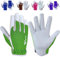 WFX Leder-Arbeitshandschuhe für Gartenarbeiten, atmungsaktiv, dornensicher, Handflächenbau, strapazierfähig, Gartenhandschuhe, Damen und Herren, Gripper Utility (grün, L)