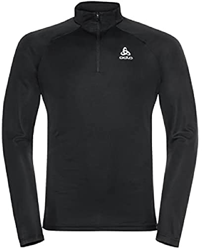 Odlo Laufshirt Herren Langarm Essential I Sport Shirt Männer I Sport Oberteil I Midlayer I Fitness Shirt