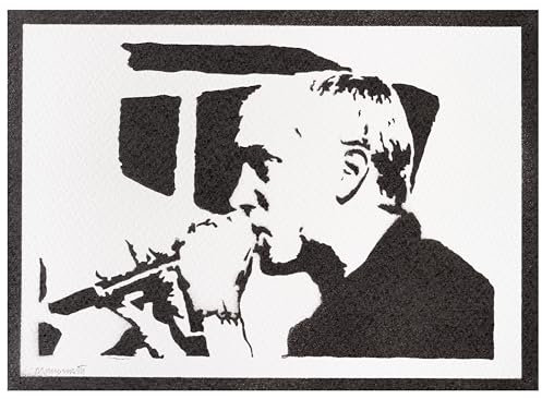 moreno-mata Echtes Handgemachtes Graffiti Emin... Musik Aesthetic Poster & Kunstdrucke Bilder Plakat Handmade Deko Wandbilder Wohnzimmer Wanddeko Geschenke für Männer und Frauen