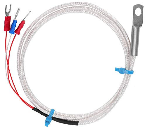 PT100-Temperatursensor, Dreileitersystem PT100-Temperaturfühler-Thermistor, -50℃-300℃ Bereich, 6mm/0,24 Durchmesser(2M)