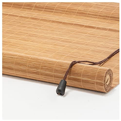SHUITUKOUU Bamboo Blinds,Sun-shading Bamboo Blinds,Water Proof UV Protection Light Filtering Roll Up Blinds,for Porch,Courtyard,Balcony,Kitchen,Doors,French Door,Sliding Door,W110xH180cm/44x71in