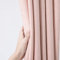 YEVDA Top Leinen Stoff Duschvorhang 240x200cm Wasserdicht Anti-Schimmel für Badezimmer rosa 180x200cm