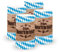 itenga 6X Windlicht Tischlicht aus Folie I Bayrisch Schee dassd do bist I 10cm I ideal als Tischdeko für bayrische Anlässe Oktoberfest, Mottoparty I geeignet für Teelichter oder LED-Kerzen