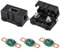 Midi Sicherung, 3 Stück 40A Midi Schraubsicherungen 2 Stück ANS Sicherungshalter 12V-58V Midi Hochstromsicherung für Pkw, Lkw, Baufahrzeugen, Bussen, Wohnwagen