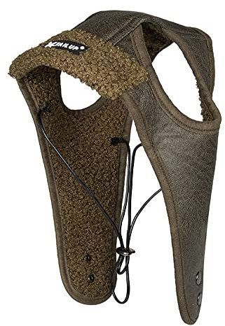 LUMoony 1Pcs Hunde Fliegermütze PU Leder Hut Fleece gefüttert Winter Herbst Warm Kostüm Hut Hunde Hüte Haustiere mit Fleece Gefüttert und Ohrlöchern Pilotenmütze für Hunde