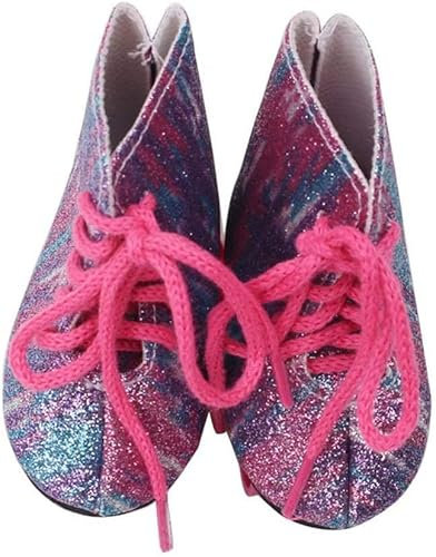 FUFUYO Puppenschuhe Skates Rollschuhe für 18 Zoll Amerika Puppe Kostüm Zubehör
