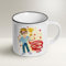 Scratch Lover, Mug Lover – Miglior Fidanzato del Mondo (Italiano) – Tazza Stile Vintage, Idea Regalo con Busta e Biglietto augurale e sacchettino Organza (V1)