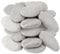 JEUIHAU 20 Pcs 30-50 mm Diameter Painting Pebbles Stones, Rock Painting Pebbles, Flat Stones for Painting, DIY Craft and Home Decoration, Gray