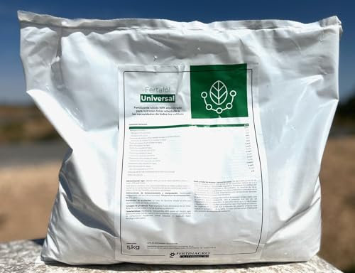 Abono foliar NPK 20-20-20 con microelementos quelatados. 5kg. Fertilizante de uso foliar y radicular equilibrado y de alta concentracion. Fertafol