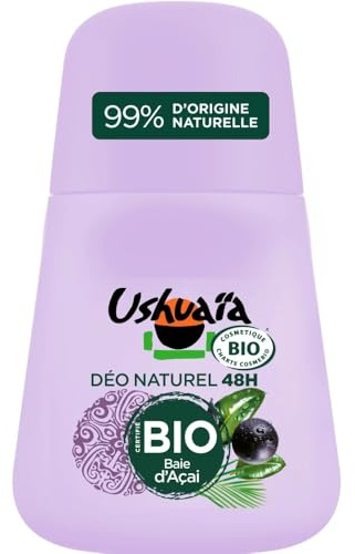 Ushuaia Deo-Roller, Bio-zertifiziert, 48 Stunden, Açai, 50 ml