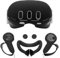 Generic Protective Quest 3 Lot de 3 coques en silicone pour fenêtres Oculus Noir (comprend une housse de protection en silicone, une coque de protection pour le visage)