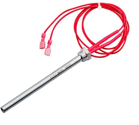 220 V Edelstahl-Zünder, Pelletofen-Heizrohr, Funkenstarter, passend für Grill, Herdteil (170 x 10 mm)