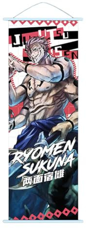 Jilijia Anime Scroll Gemälde Fushiguro Toji/Okkotsu Yūta/Geto Suguru/Ryomen Sukuna Bild Hängen Poster Tapestry Home Decoration