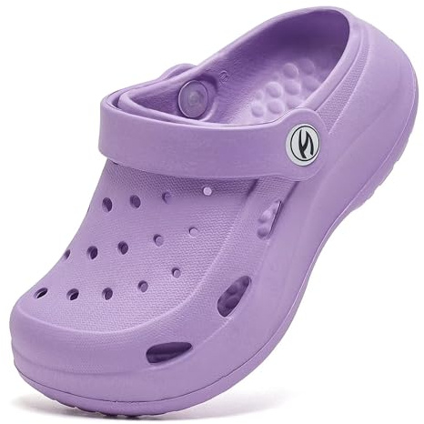 HOBIBEAR Kid's Unsiex Garden Shoes Cute Cartoon Slides Sandals Clogs