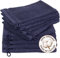 Betully Lot de 10 gants de toilette en tissu éponge 100 % coton, 16 x 21 cm, séchage rapide, 500 g/m², coton turc, bleu marine