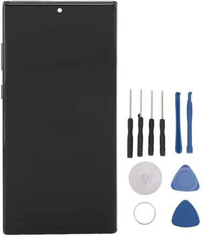 Plyisty pour Remplacement D'écran Galaxy Note 10 Plus, Assemblage Tactile D'écran Numériseur LCD TFT avec Cadre, Outils de Réparation D'écran de Téléphone