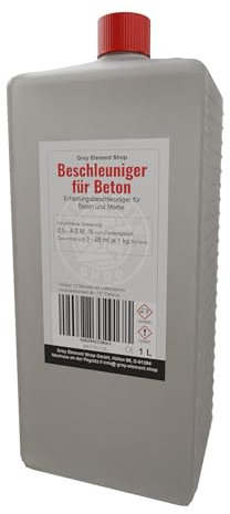 Grey Element Shop Betonbeschleuniger 1,0L - Schnellere Aushärtung und höhere Festigkeit
