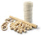 Netuno Makramee Set für Anfänger mit Anleitung Baumwollkordel Elfenbein Holzringe Holzperlen Holzstab für Wandbehang Blumenampel Pflanzenaufhänger Makramee-DIY-Set zum Selbermachen Makramee Knüpf-Set