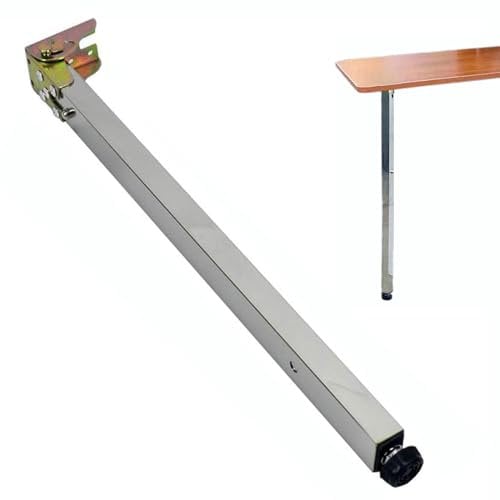 RINUD 1 Stück Hebetischbeine, Edelstahl-Teleskopbeine, Klapptischbeine, Stangenstütze(125cm/49.2'')