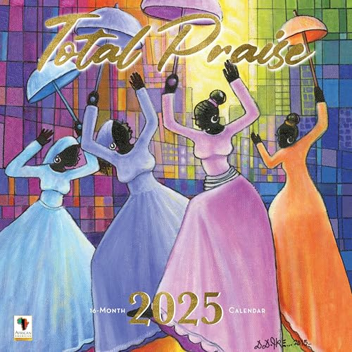 African American Expressions Wandkalender 2025 – Monatskalender zur Feier der schwarzen Kultur und Geschichte – 30,5 x 30,5 cm großer Kalender zum Aufhängen – 16 Monate – Gesamtlobkalender