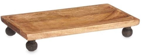 Bandeja de Madera de Mango, Rectangular, 40 x 20 x 6 cm, Marca Giftdecor