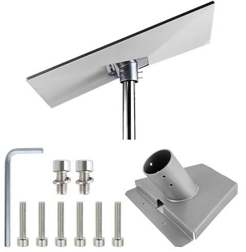 Kompatibel mit Starlink Mini Gen 3 Halterung, Montagesatz und V3 Montageplatte Dachhalterung für Starlink Standard Dish, Aluminiumlegierung Rohradapter Montagesatz für Starlink