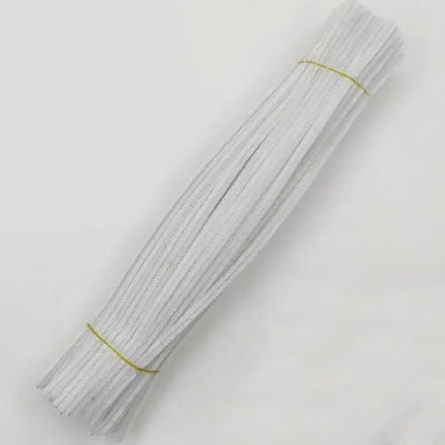 LOUKEKE 200 Piezas de limpiadores de Pipa de Chenilla de Colores, Varillas de oropel de Felpa con Alambre, Tiras para el Pelo, Manualidades DIY