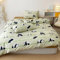 Gezu Panda Bettwäsche 135x200 100% Baumwolle Weich Karikatur Panda Bambus Motiv Kinder-Bettwäsche-Set Mädchen Jungen Niedliches Tier Thema Babybaumwolle Bettbezug 135x200 mit 1 Kissenbezug 80x80，Grün