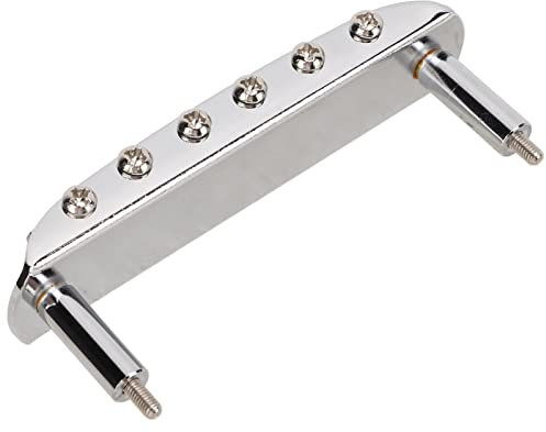 Metal E -Gitarten Bridge 6 String Coat Jazzmaster Accessoire Réglage pour Tout Matériau de guitare: Metal (SILVER)