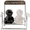 Ceramic Salt and Pepper Shaker with Swing Top Design Leak Proof Kitchens Countertops Decors for Home Cooking Essential Food Grade Stainless Steel Seasoning Bottles