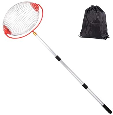 LRXFPIYF Nusssammler-Roller, Pekannuss-Picker, rollender Nussernter für Tannenzapfen, Tennis, Großer Käfig