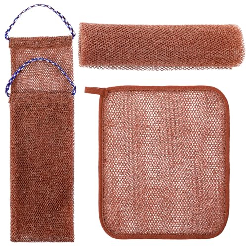 HONITANO Afrikanisches Peeling-netz aus Langlebigem Nylon für Dusche Körperpeeling Fußrückenschrubber Gesichtspflege Sanfte Reinigung Einfache Handhabung